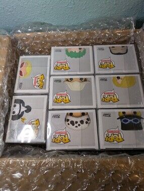 Funko Pop One Piece Lot of 8 - Zoro Law Sanji Brook Sabo Crocodile Doflamingo